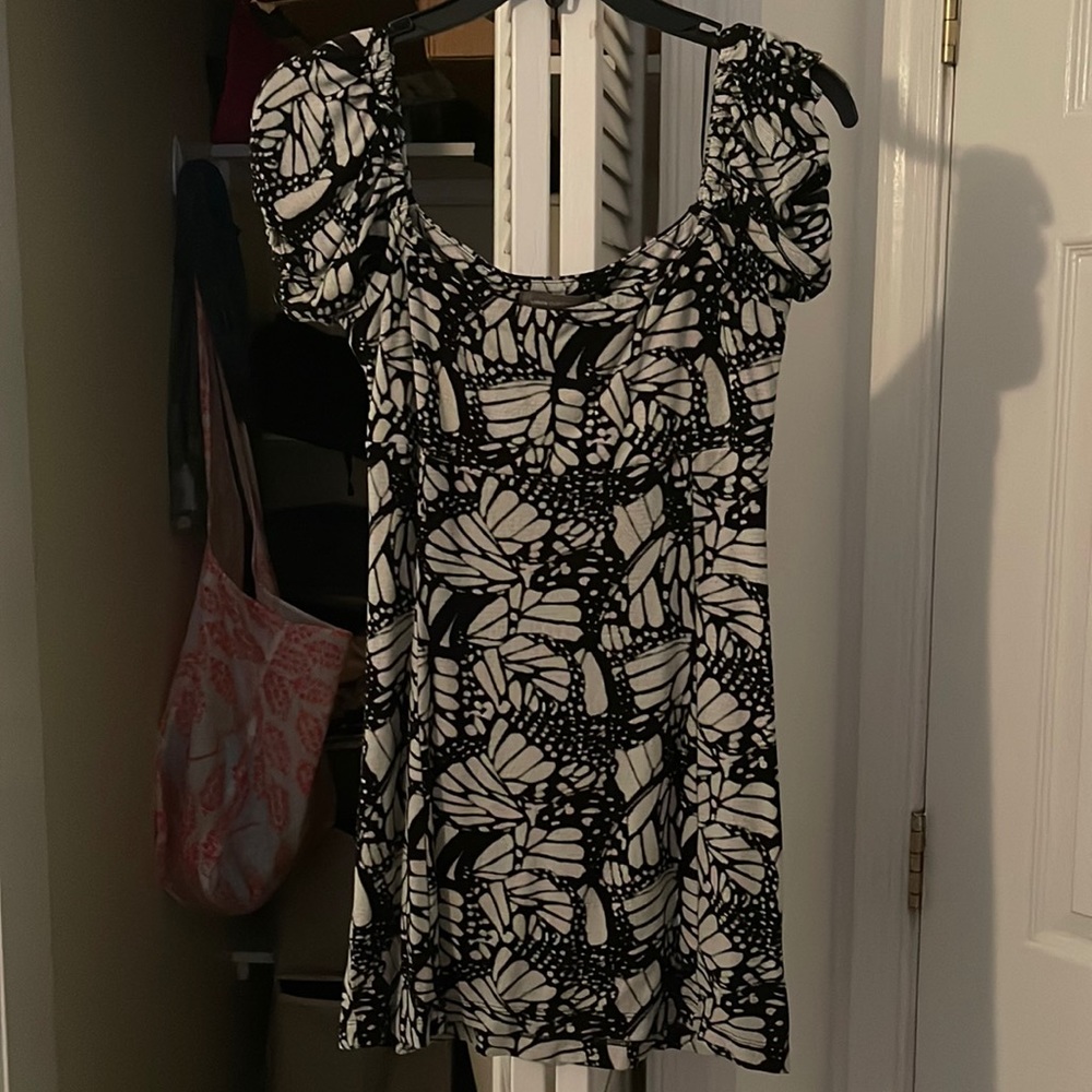 Black and White Urban Outfitters Mini Dress